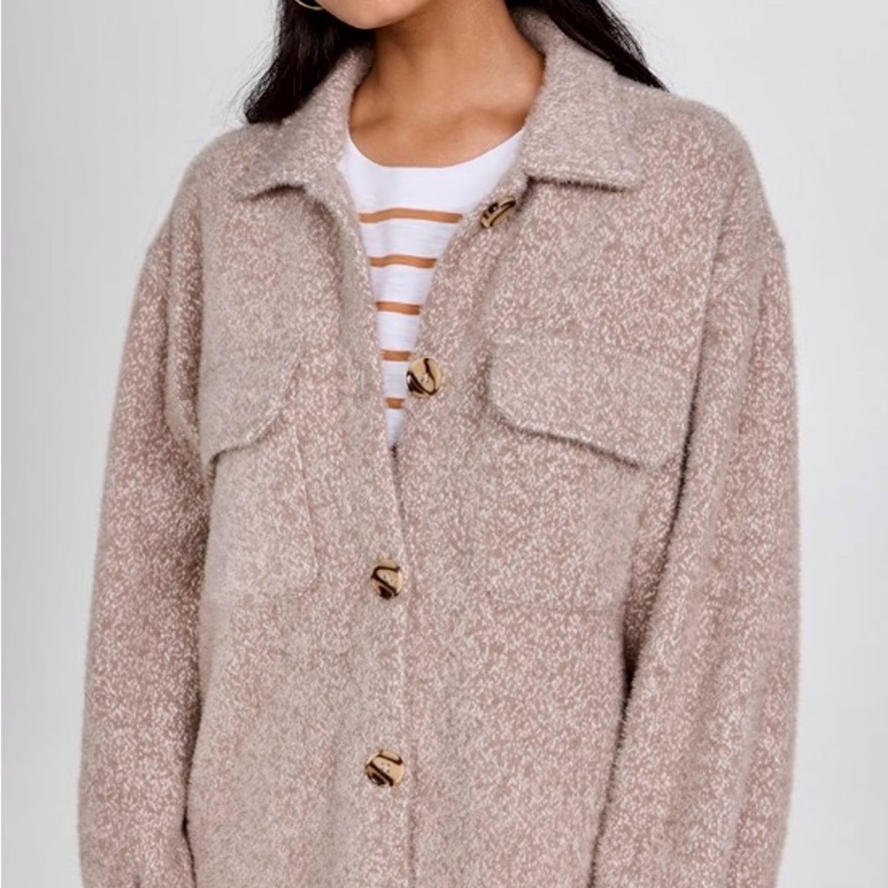 Z Supply Tucker Jacket  in Heather Latte